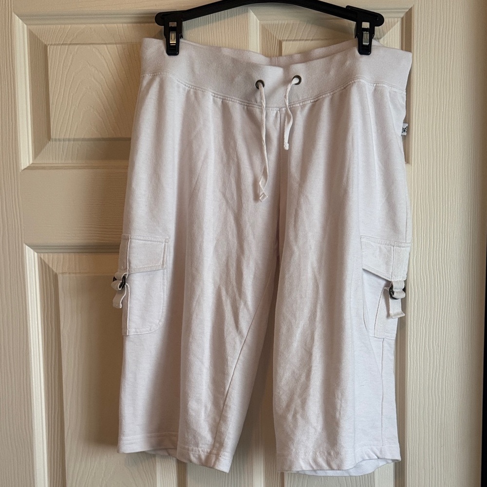 Self Esteem Women's White Cargo Shorts